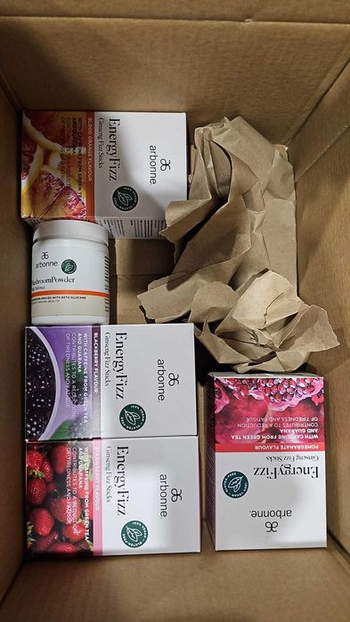 Zestaw Fizzów Arbonne 4 smaki + gratis