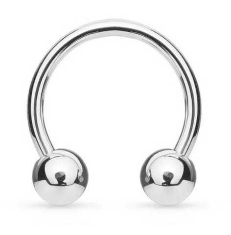 Podkowa kulki warga septum ucho helix nostril smiley 1,2/10/3mm 316l