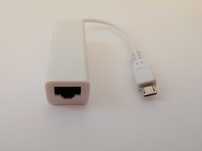 Adaptador Micro USB para Ethernet RJ45 10 Mbps *NOVO*
