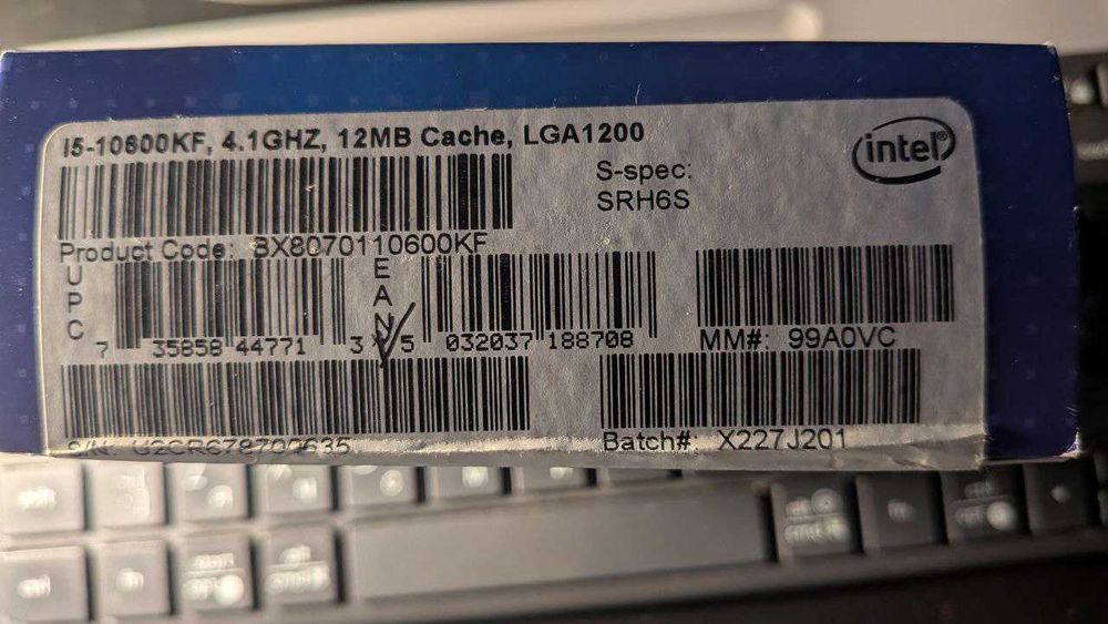 Продам Intel Core i5-10600KF - ідеальний стан!