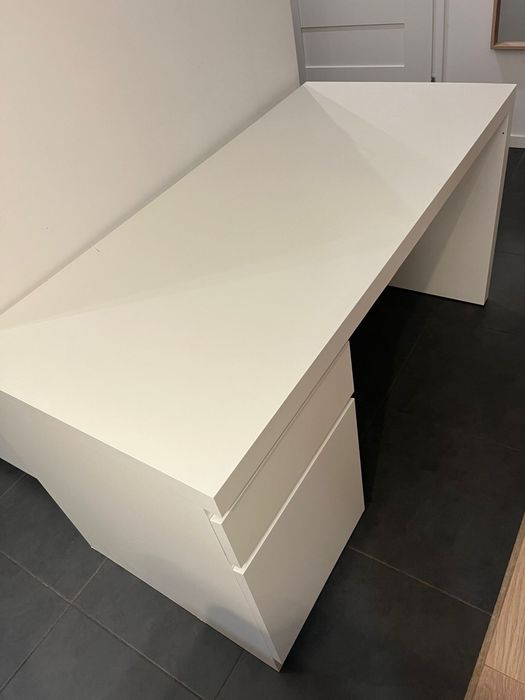 Biurko białe ikea 65 x 140 cm