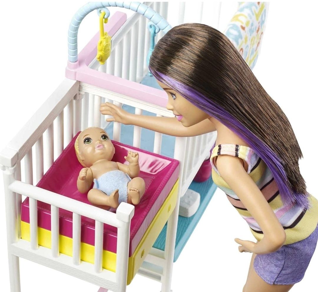 Ігровий набір Бабрі Скіпер няня Дитяча кімната Barbie Nursery Playset