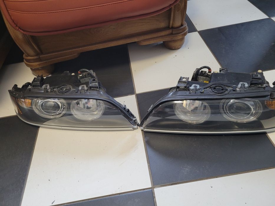 Reflektory ksenonowe BMW E39 lift kompletne świecące Europa