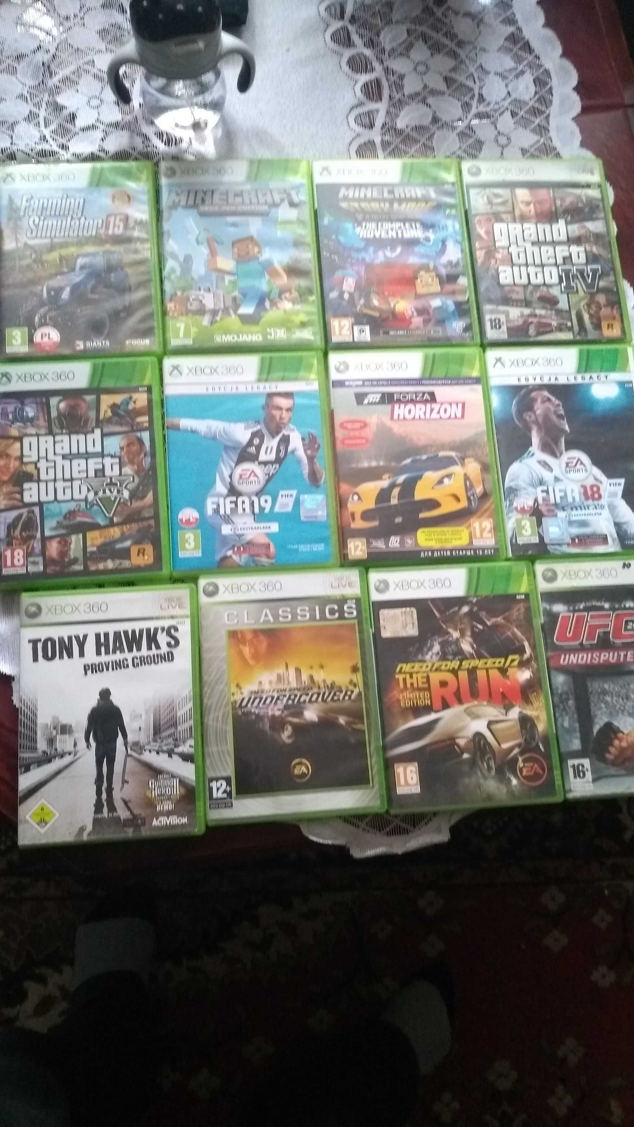 fifa 18,Fifa 19. farming 15. Minecraft, Gta V, Xbox 360