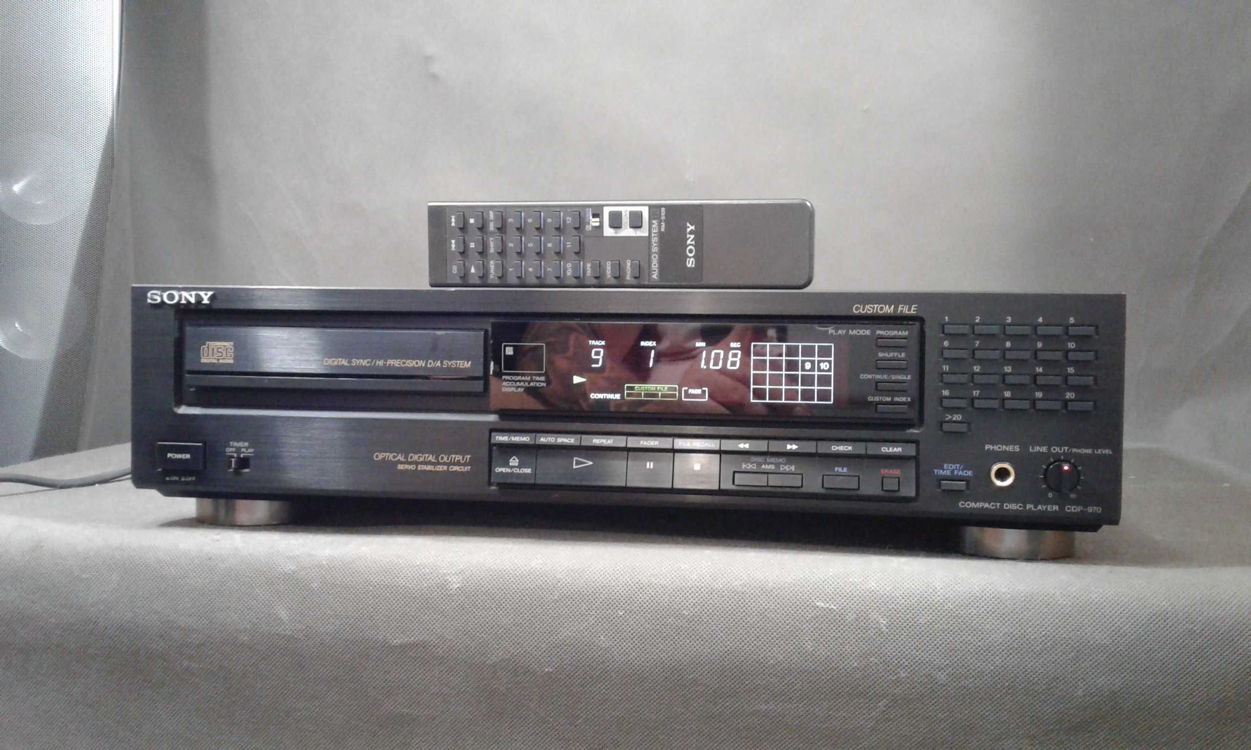 SONY CDP-970+pilot,odtwarzacz cd