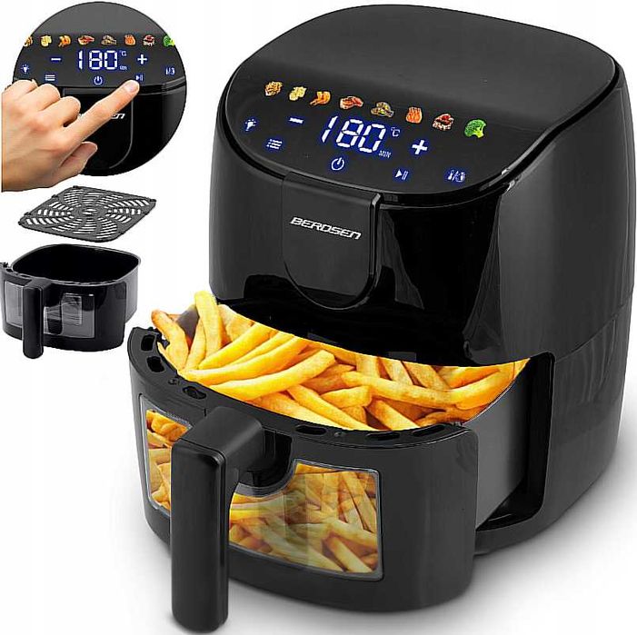 NOWA Frytkownica Beztłuszczowa Air Fryer Frytownica 4l Berdsen 1500w