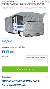 Capa autocaravana NOVA 7,31m a 7,90m