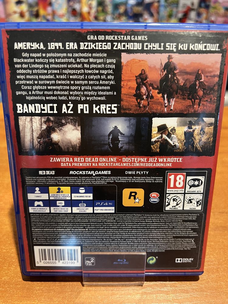 Gra RDR Red Dead Redemption 2 PL PS4 Poznań