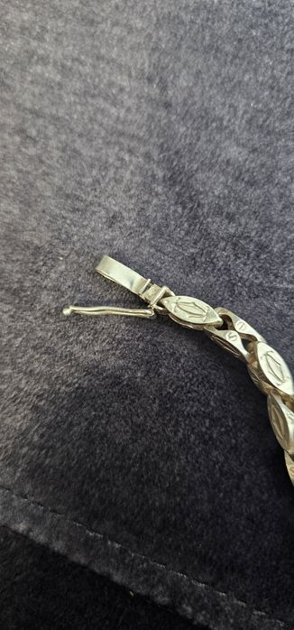 Łańcuszek srebrny wzór Cartier