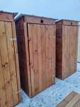 Wc, wychodek, drewnian toaleta