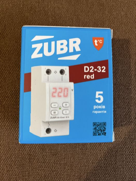 Реле напруги Zubr Зубр D-2 32  на дін рейку з термозахистом