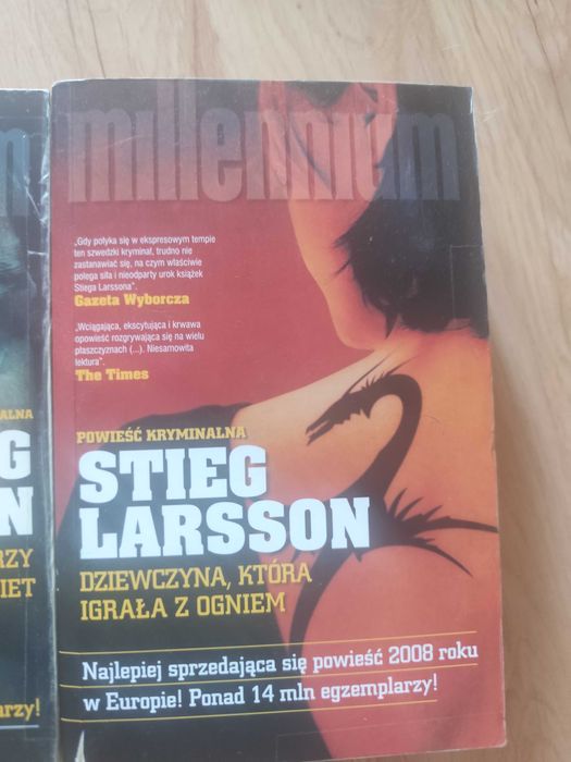 Książki millenium stieg Larsson 1,2,3 tom