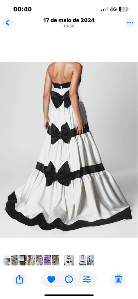 Elegante vestido de noite / festa