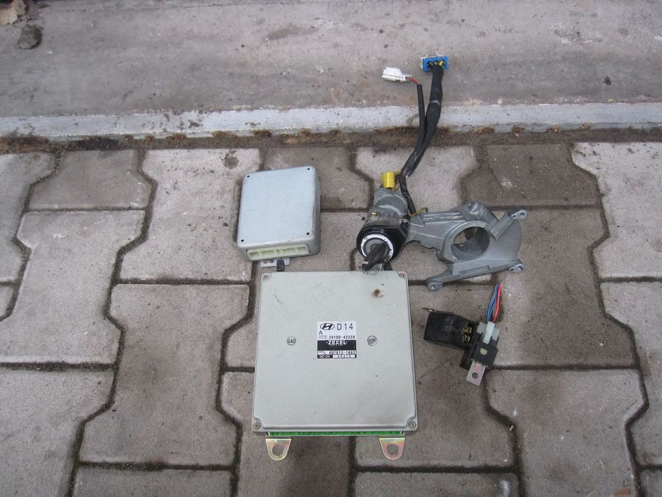 Hyundai H1 H200 99-06 2,5TD komputer sterownik stacyjka zestaw do odpalenia 39100-42220 407913-1662