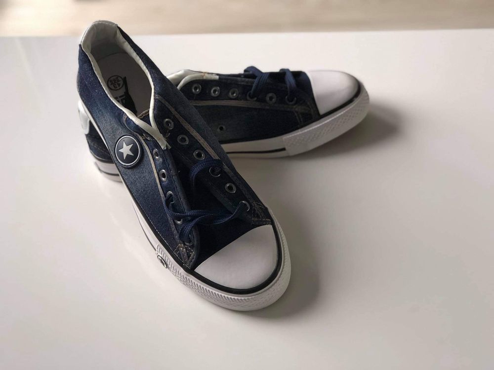 OKAZJA, Buty SNEAKERS - "DENIM", Trampki, Buty Sportowe, Obuwie