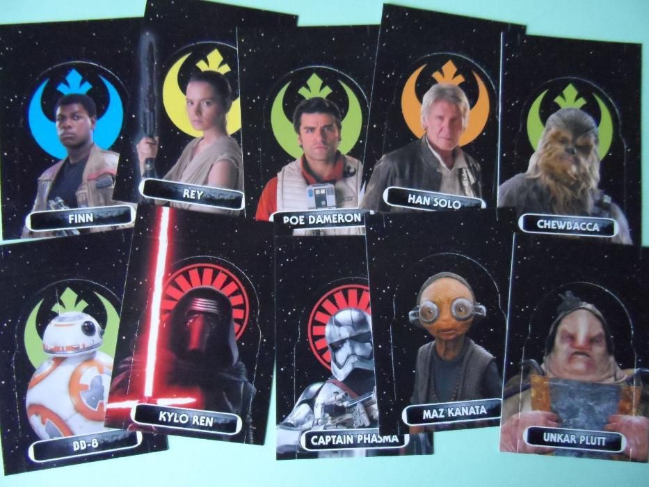 Karty STAR WARS FORCE ATTAX EXTRA 2016 cz 2 przebudzenie mocy świecące