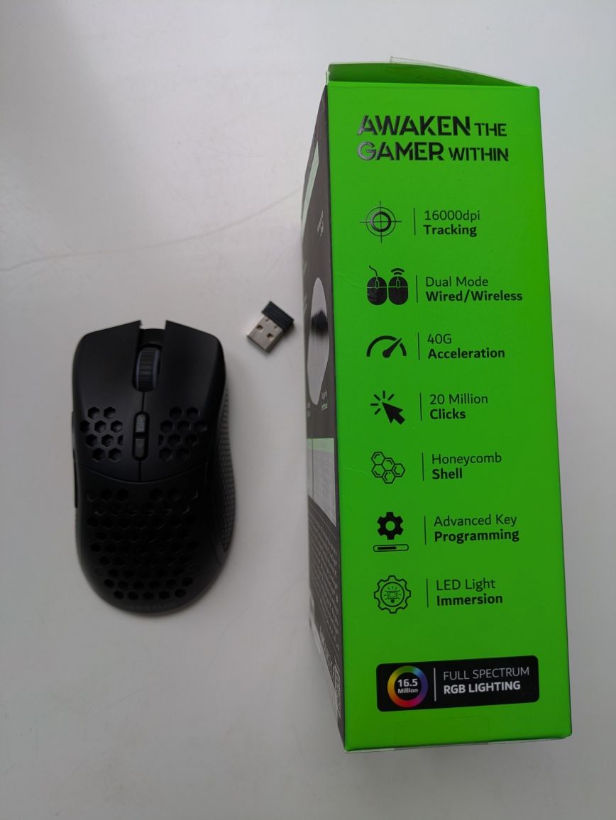 Мышь Vertux Ammolite Wireless/USB Black