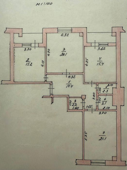 Продам 3-кімнатну квартиру у центрі Броварів NP