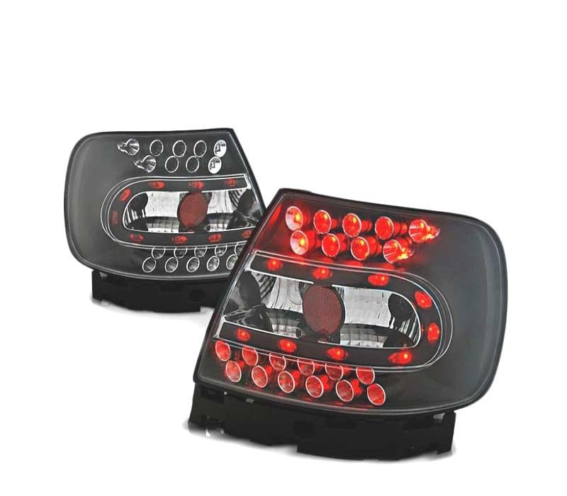 FAROLINS TRASEIROS LED PARA AUDI A4 B5 94-00 PRETO