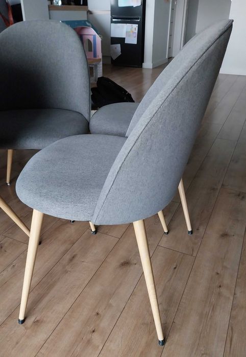 Krzesło KOKKEDAL szary/dąb JYSK