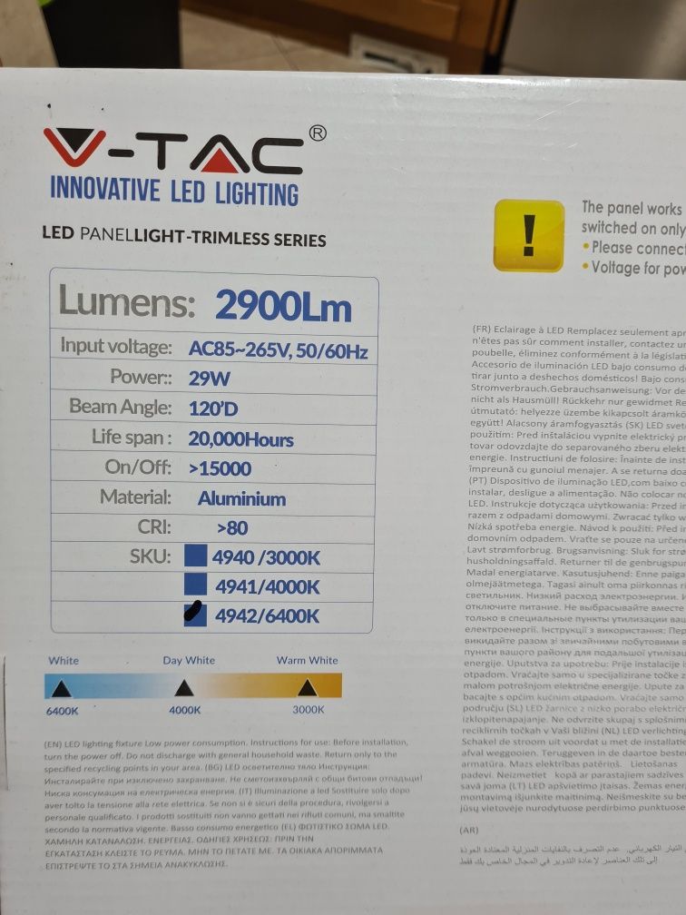 Projetor led 29w vtac