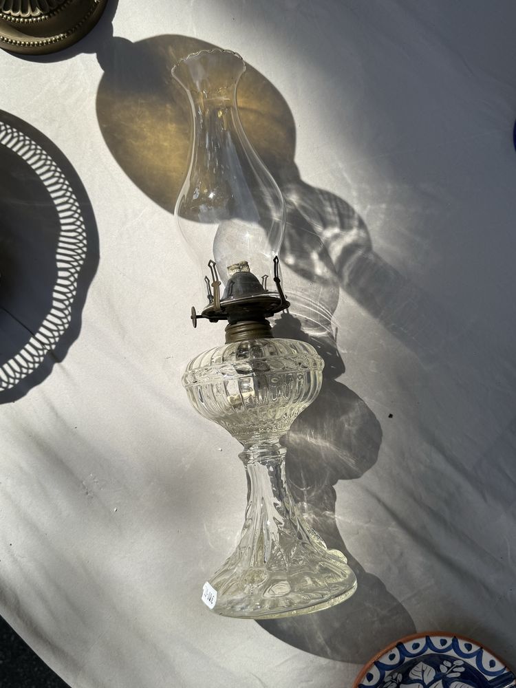 Candeeiro petroleo vintage em vidro. Como NOVO