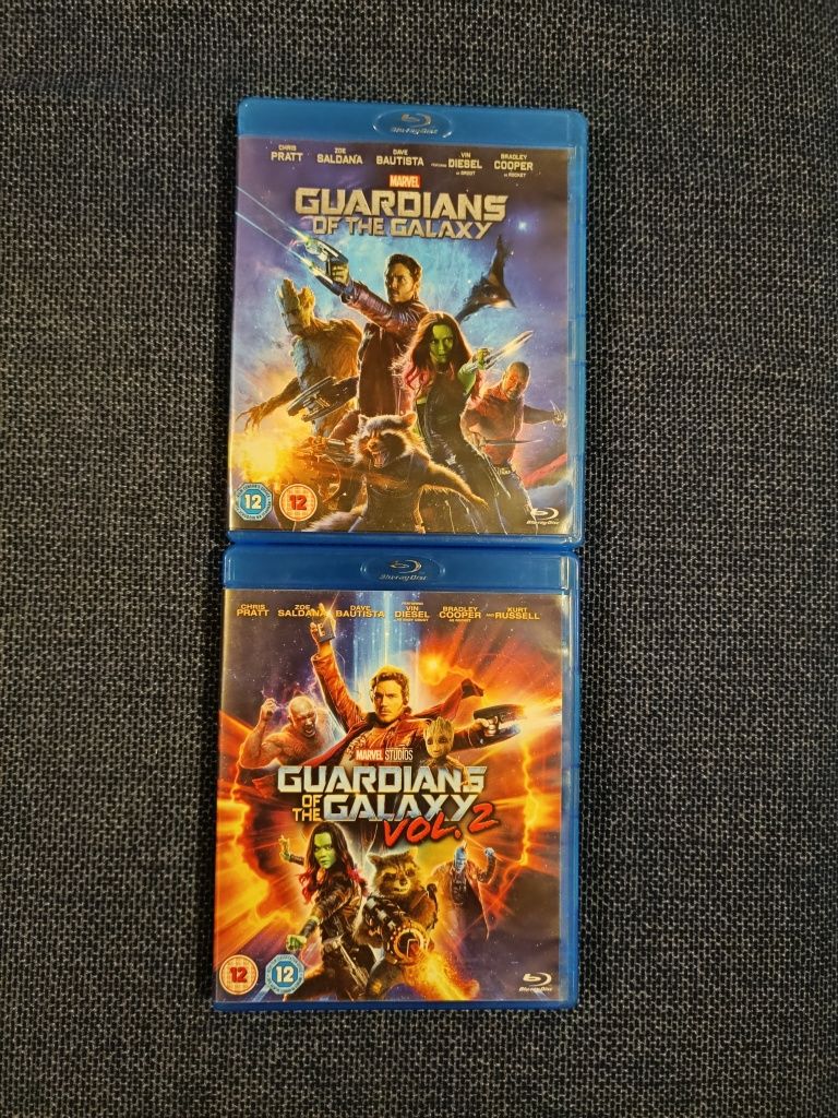 Blu ray dos filmes "Os Guardiões da Galáxia"  1 e 2 (portes grátis)