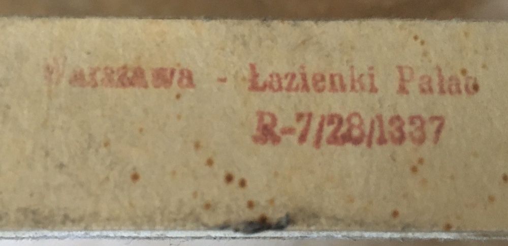 Łazienki Królewskie, Pałac na wodzie,Warszawa, Pamiątka z okresu PRL