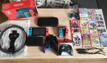 Zestaw Nintendo Switch, gry, akcesoria