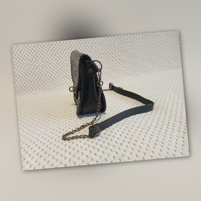 Torebka skórzana czarna SempreArte