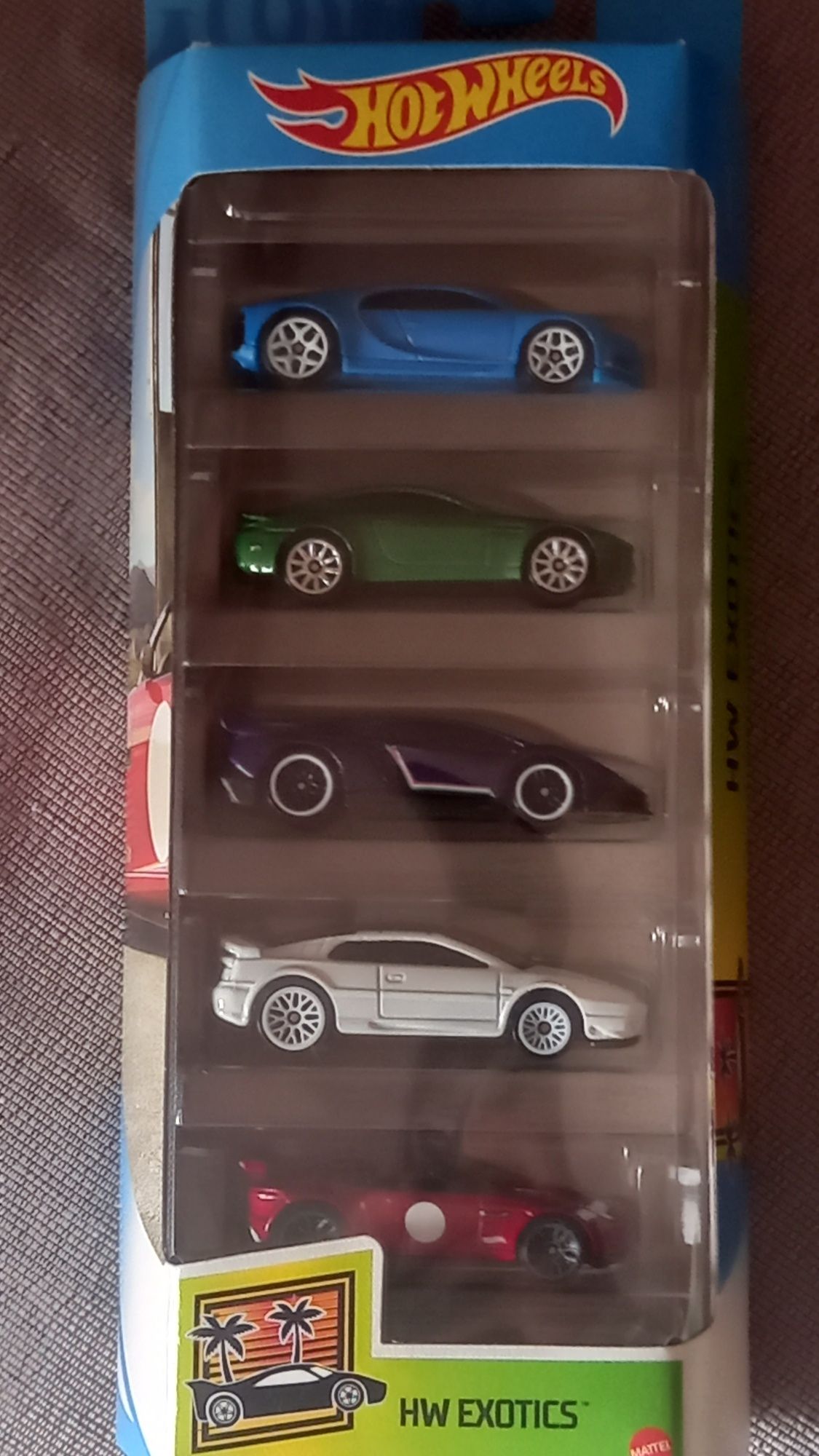 Pack's de 5 miniaturas  hot wheels