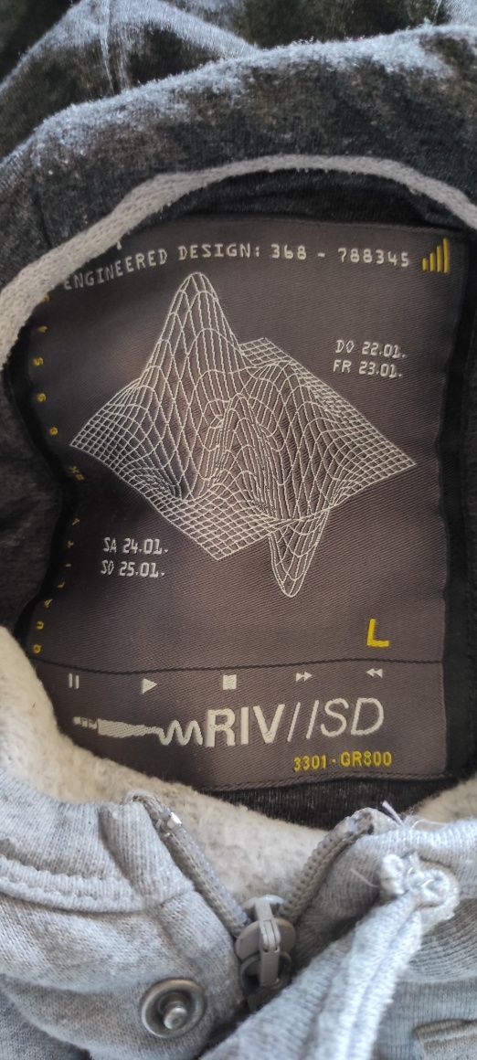 SG Bluza męska L szara rozsuwana bluza męska L