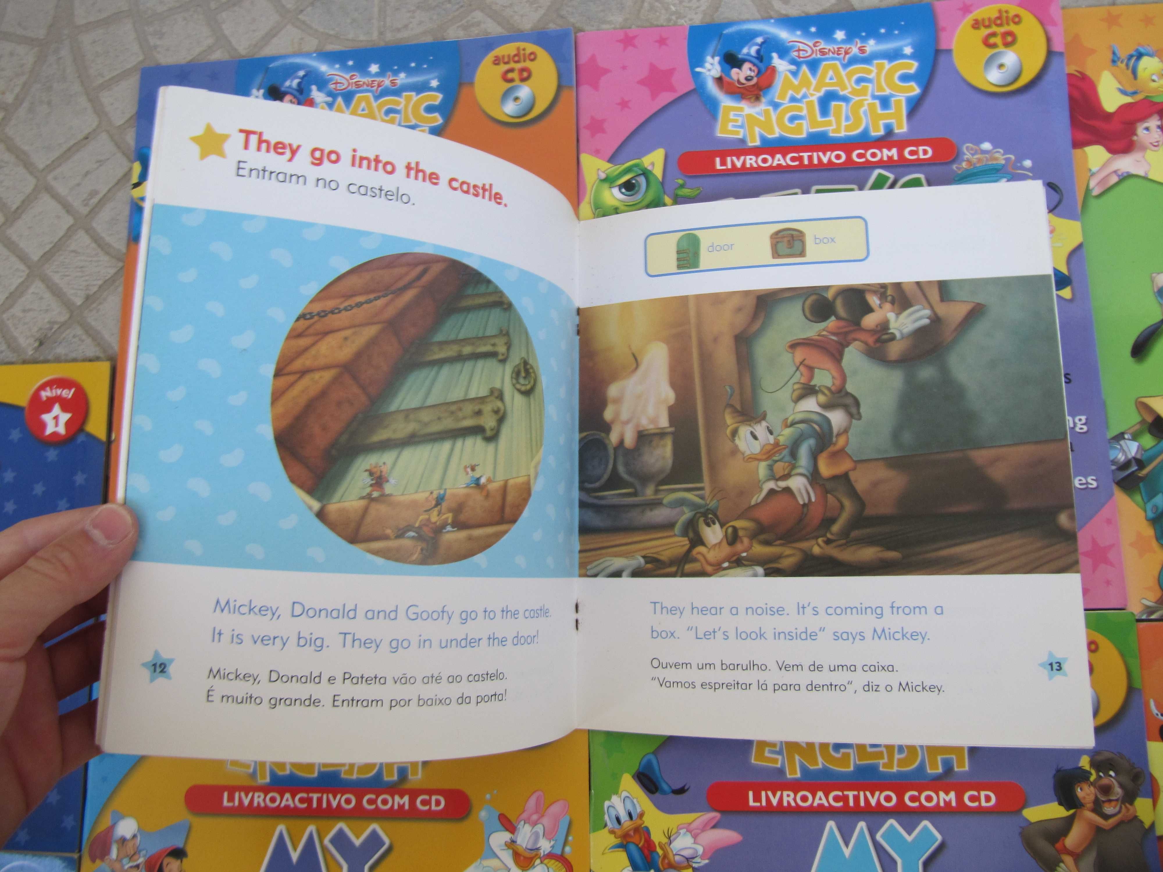 NOVO Disney 's Magic English - Leitura infantil - Mickey Pateta Donald