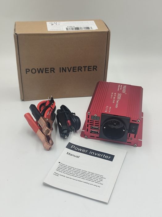 Przetwornica napięcia Yinleader 500W nowa z zestawem