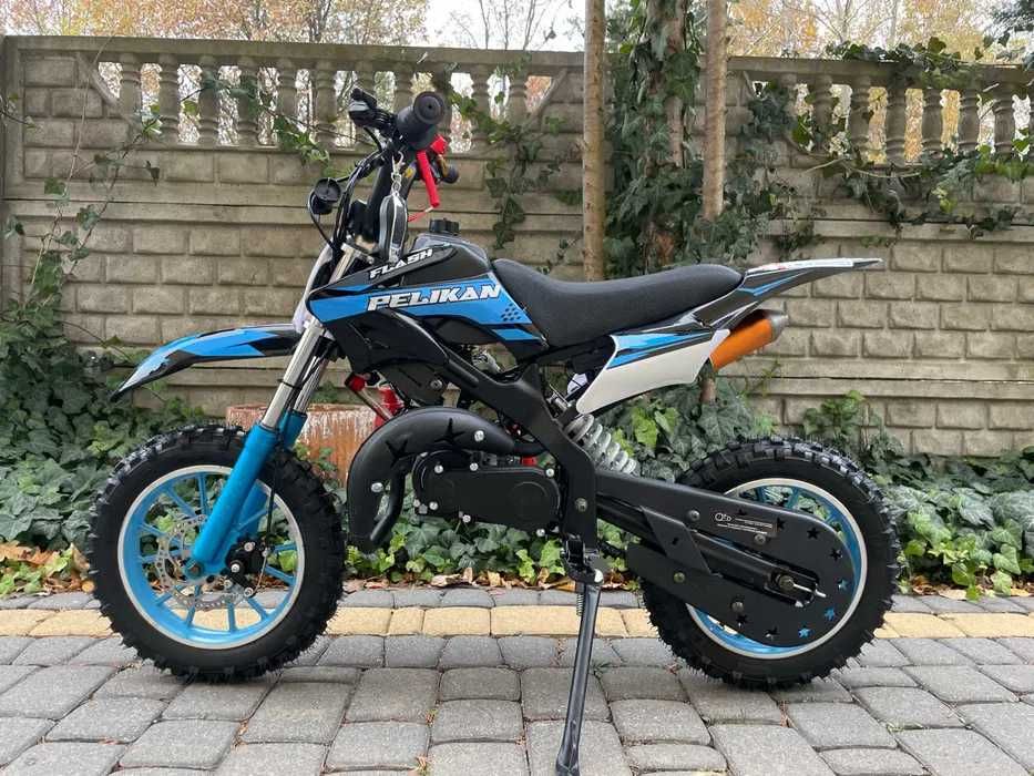 MINI CROSS SPALINOWY dla dzieci Pelikan FLASH Rozrusznik elektryczny