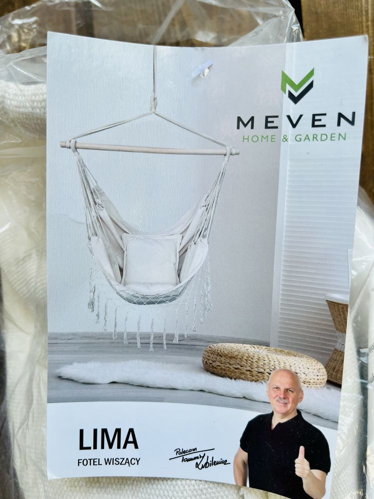 Krzesło brazylijskie fotel wiszący Lima