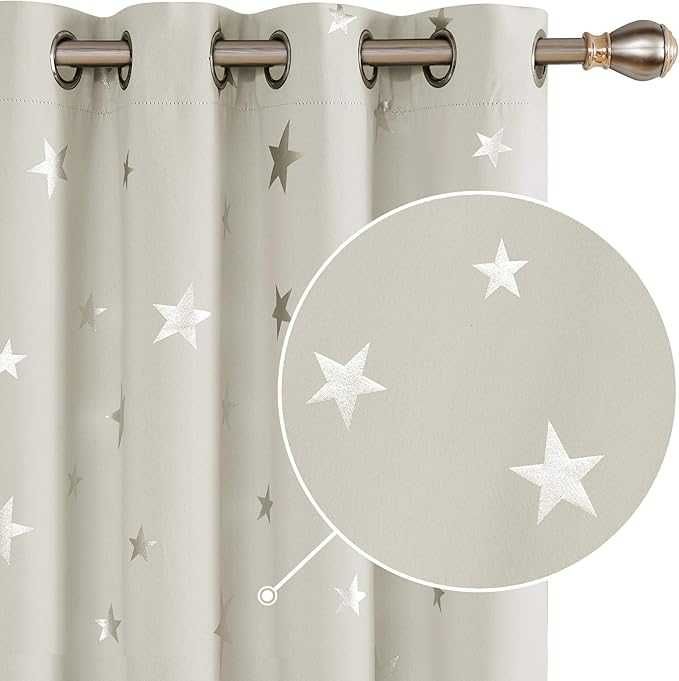 Deconovo Izolowane termicznie zasłony zaciemniające z oczkami