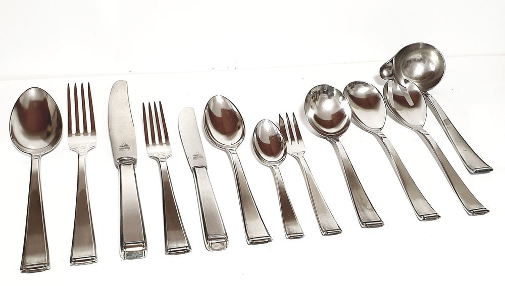 Fantástico conjunto de talheres Arte Deco Auerhahn 90 para 6 pessoas