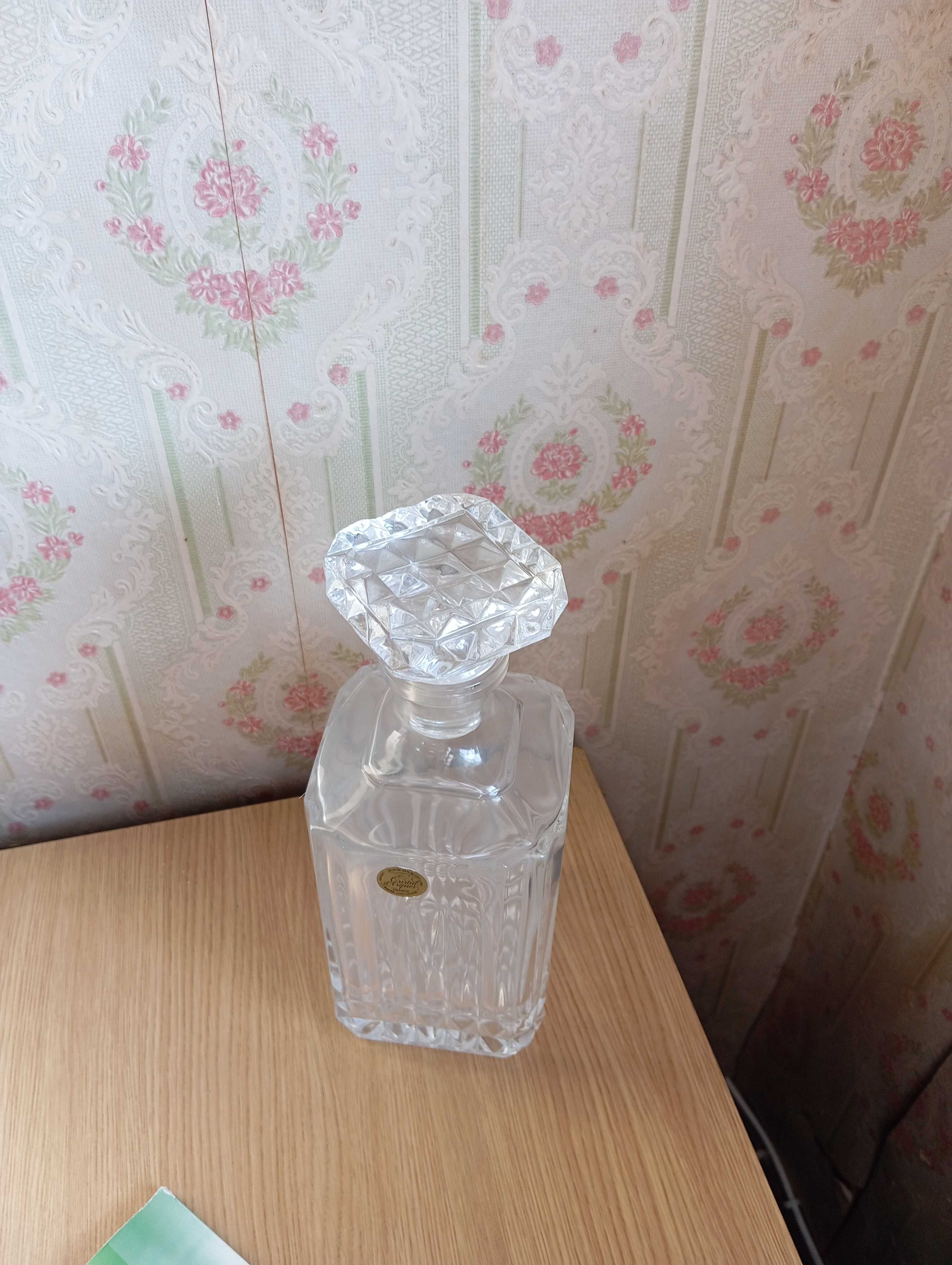 Jarro de whisky em cristal