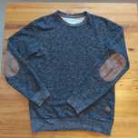 HOUSE - Sweter ciemno szary S