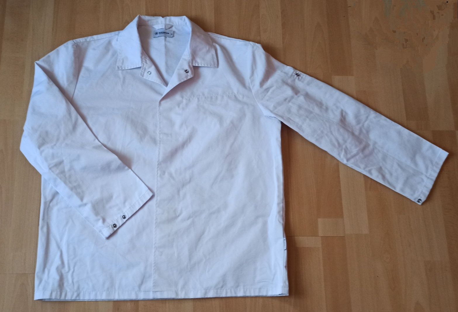 Bluza biała robocza bluzy + rękawice maxi flex cut