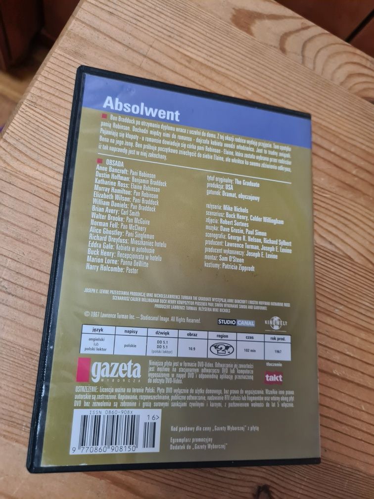 Absolwent płyta dvd film ~