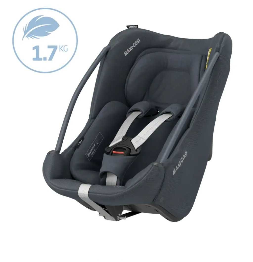 Maxi-Cosi Cadeira Auto Coral Base Preta Essential Black