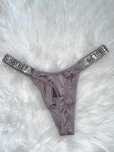 Thongi Victoria’s Secret shine strap błyszczące stringi majtki L