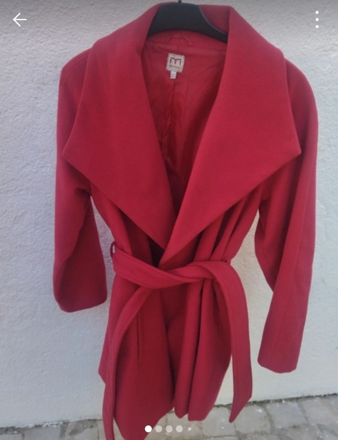 Casaco Milano, tamanho 42, vermelho