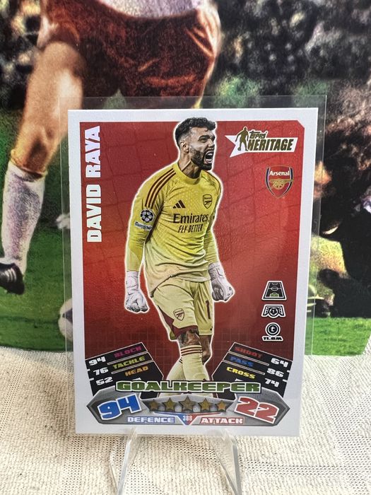 David Raya Heritage od topps