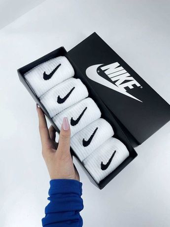 Nike високі білі шкарпетки, адідас, пума в коробці