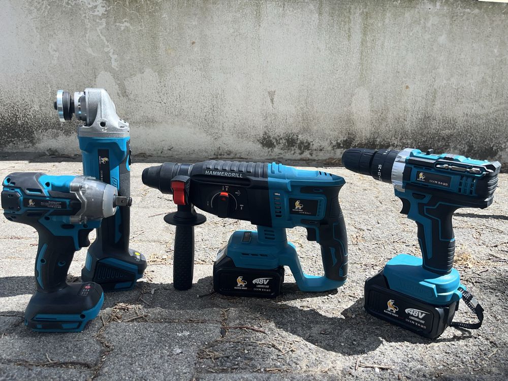 KIT DE 4 - Rebarbadora, Martelo, Paradusadora e Pneumatica
