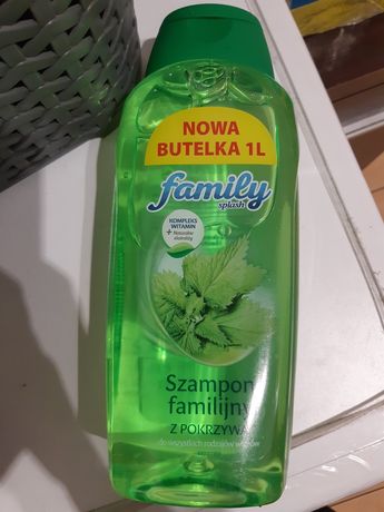 Nowy szampon Duża butelka familijny z pokrzywą do włosów,family splah