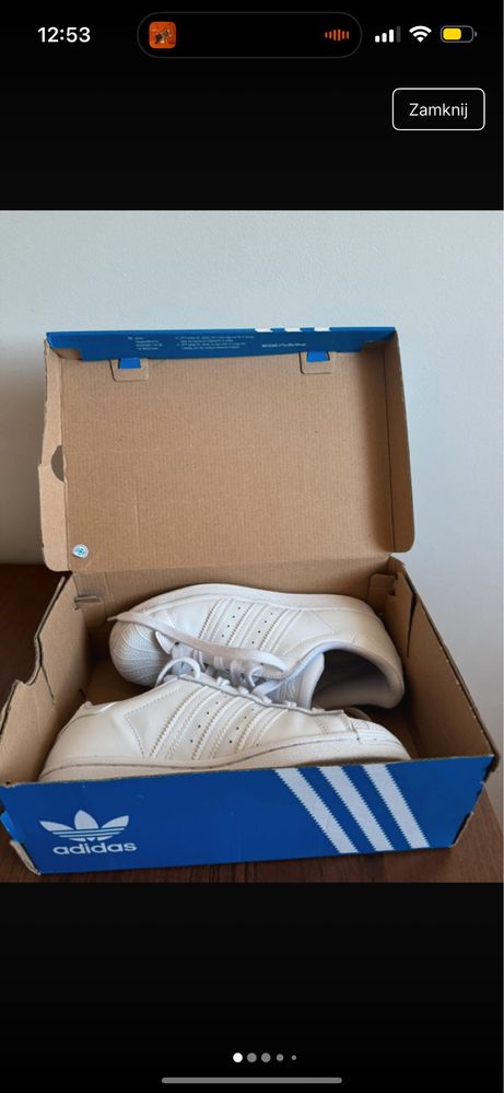 Buty Adidas superstary nowe, pudelko dodatkwoo